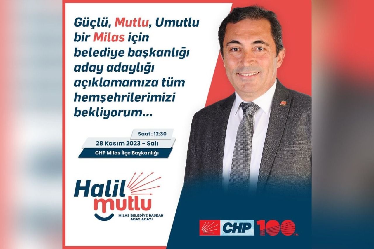 “Güçlü mutlu umutlu bir Milas için…”